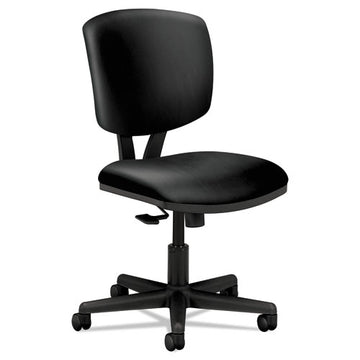 HON® Volt Series Leather Task Chair With Synchro-tilt, Supports Up To 250 Lb, 18" To 22.25" Seat Height, Black freeshipping - TVN Wholesale